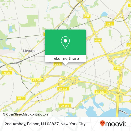 2nd Amboy, Edison, NJ 08837 map