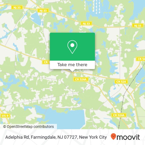 Adelphia Rd, Farmingdale, NJ 07727 map