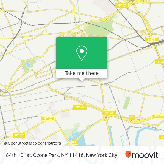 Mapa de 84th 101st, Ozone Park, NY 11416