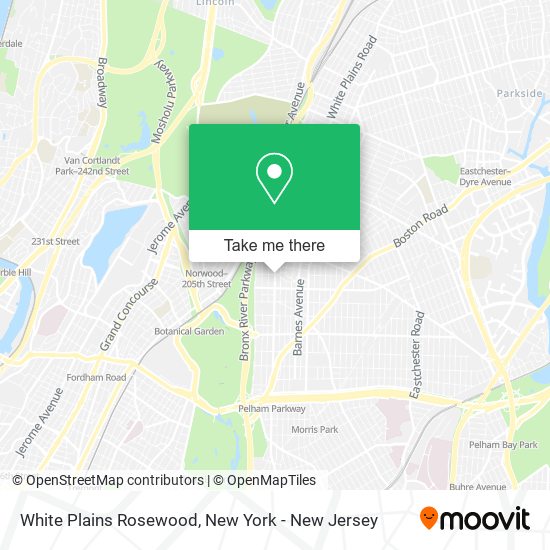 Mapa de White Plains Rosewood