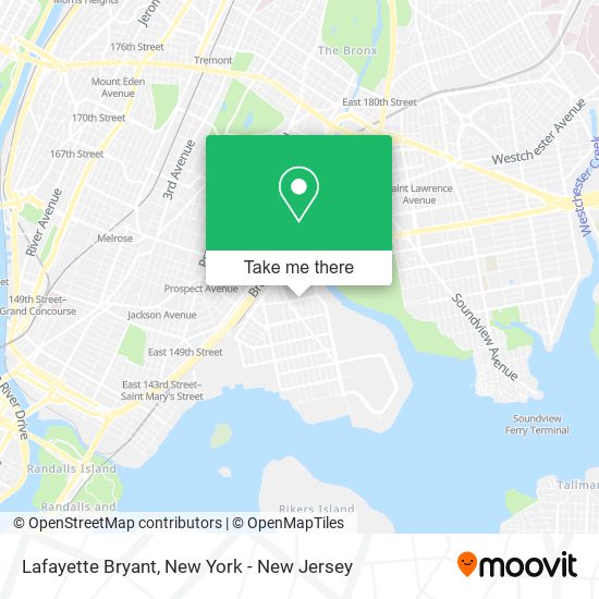 Lafayette Bryant map