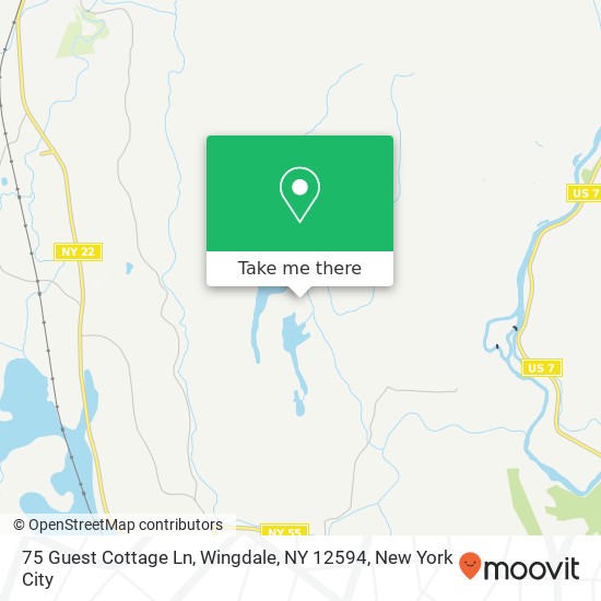 75 Guest Cottage Ln, Wingdale, NY 12594 map