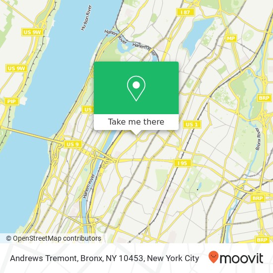 Andrews Tremont, Bronx, NY 10453 map