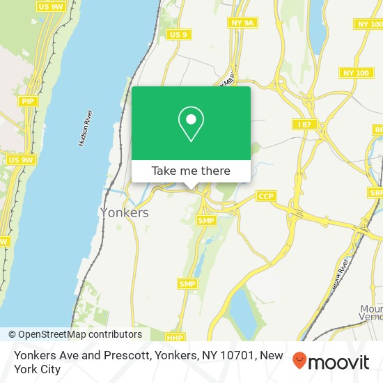 Yonkers Ave and Prescott, Yonkers, NY 10701 map