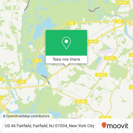 Mapa de US 46 Fairfield, Fairfield, NJ 07004