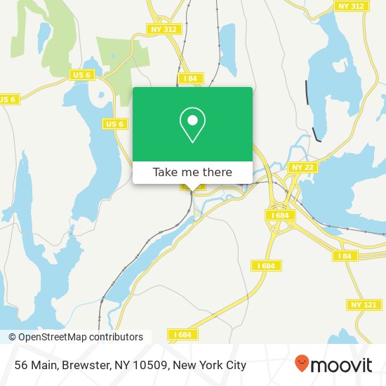 Mapa de 56 Main, Brewster, NY 10509