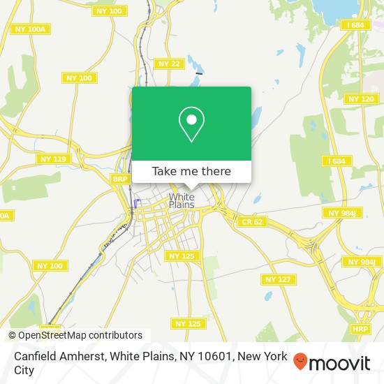 Canfield Amherst, White Plains, NY 10601 map