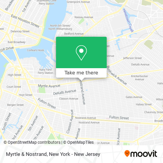 Mapa de Myrtle & Nostrand