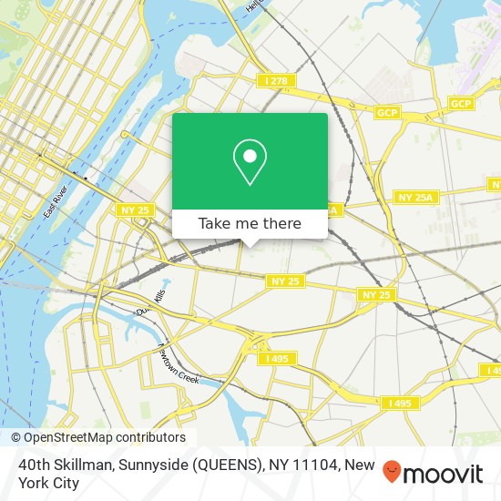 40th Skillman, Sunnyside (QUEENS), NY 11104 map