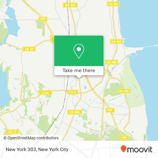 Mapa de New York 303, NY-303, Tappan, NY 10983, USA