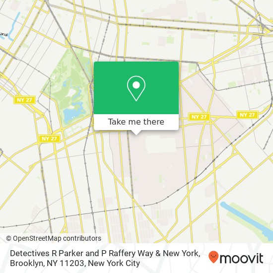 Detectives R Parker and P Raffery Way & New York, Brooklyn, NY 11203 map