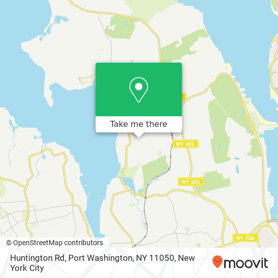 Mapa de Huntington Rd, Port Washington, NY 11050