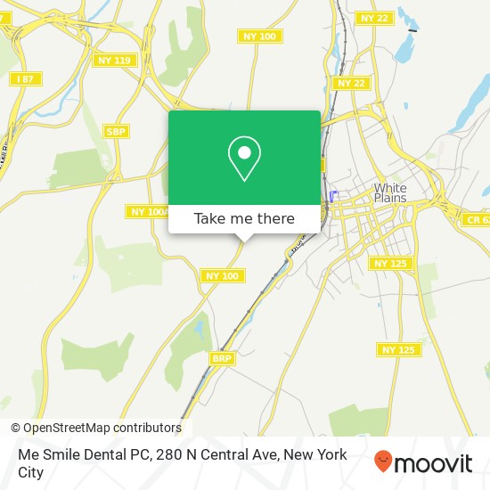 Mapa de Me Smile Dental PC, 280 N Central Ave