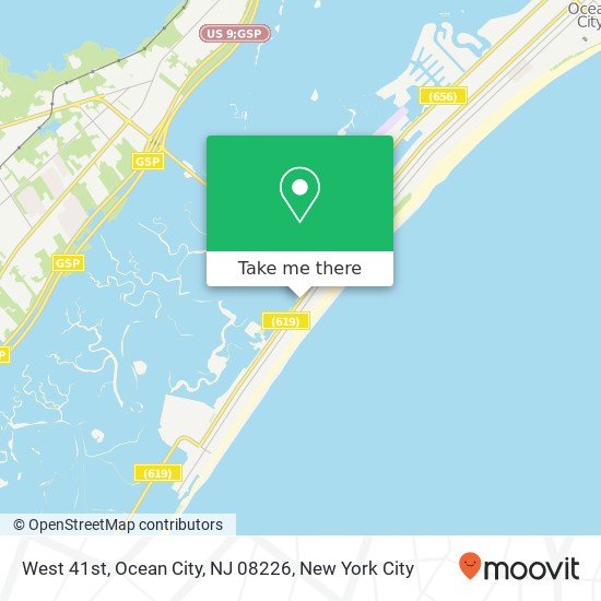 Mapa de West 41st, Ocean City, NJ 08226