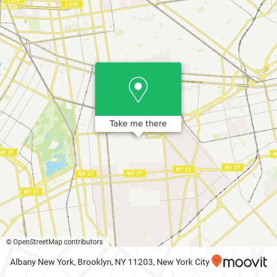 Albany New York, Brooklyn, NY 11203 map