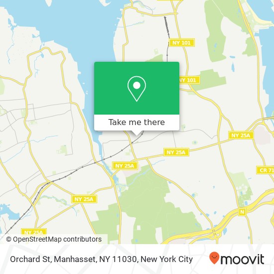 Mapa de Orchard St, Manhasset, NY 11030