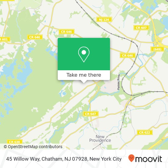 45 Willow Way, Chatham, NJ 07928 map