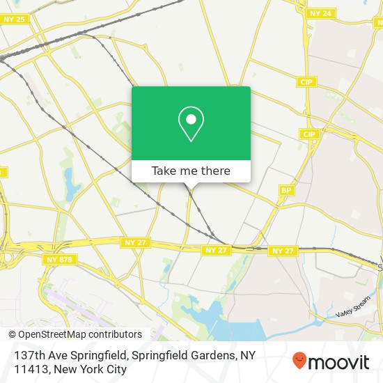 137th Ave Springfield, Springfield Gardens, NY 11413 map