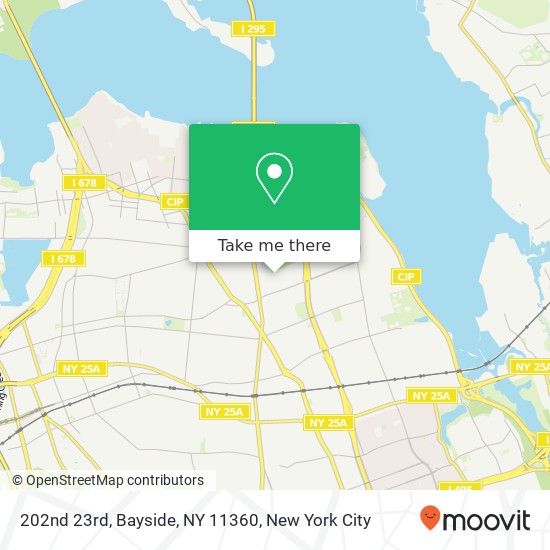 202nd 23rd, Bayside, NY 11360 map