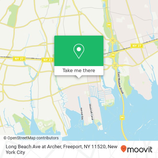 Mapa de Long Beach Ave at Archer, Freeport, NY 11520