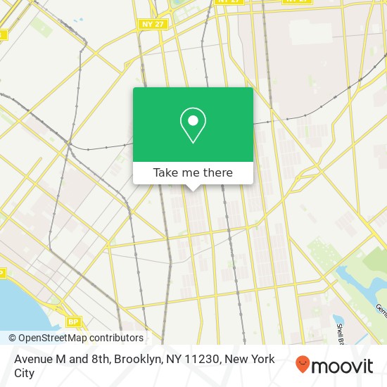 Mapa de Avenue M and 8th, Brooklyn, NY 11230