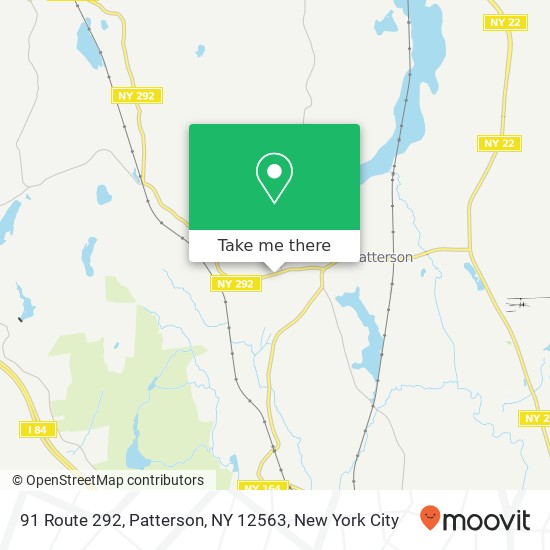 Mapa de 91 Route 292, Patterson, NY 12563