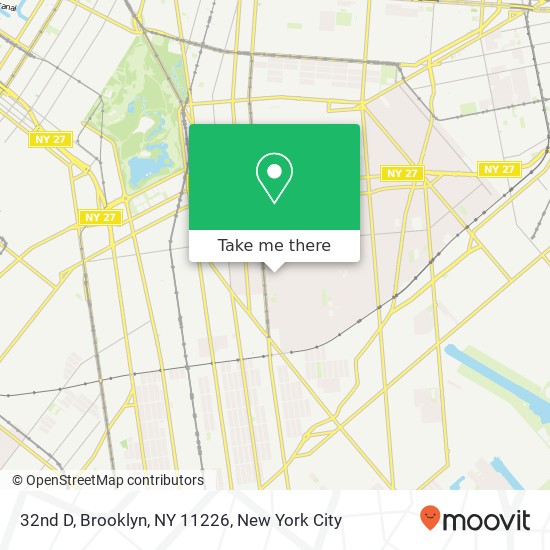 32nd D, Brooklyn, NY 11226 map
