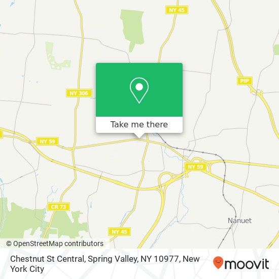 Mapa de Chestnut St Central, Spring Valley, NY 10977