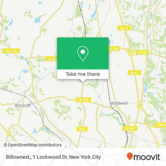 Billownext,, 1 Lockwood Dr map