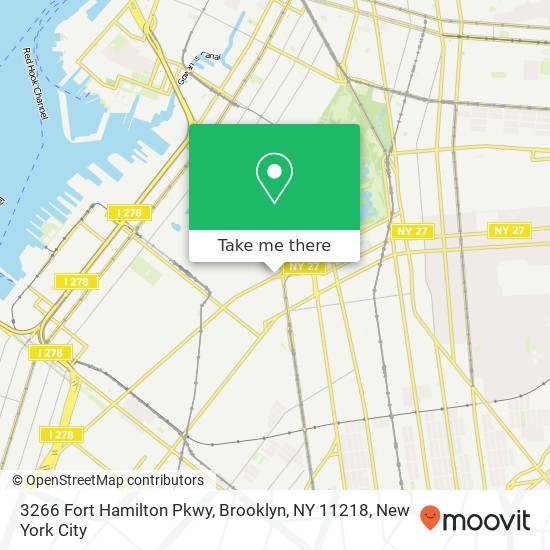 3266 Fort Hamilton Pkwy, Brooklyn, NY 11218 map