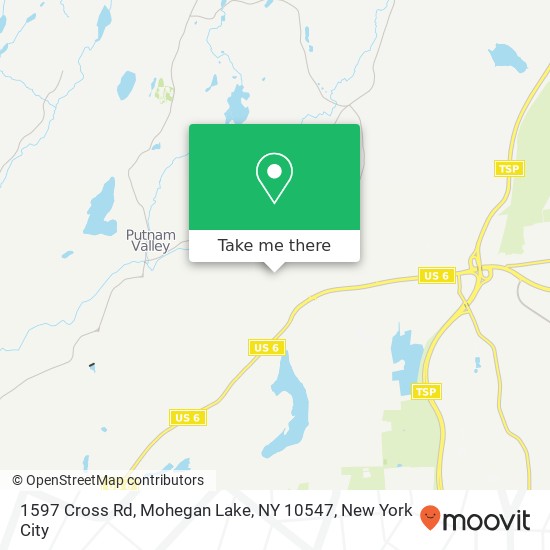 1597 Cross Rd, Mohegan Lake, NY 10547 map