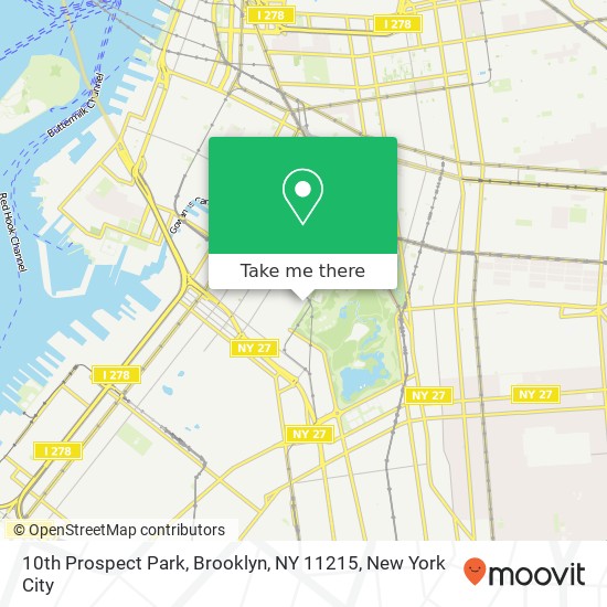 10th Prospect Park, Brooklyn, NY 11215 map