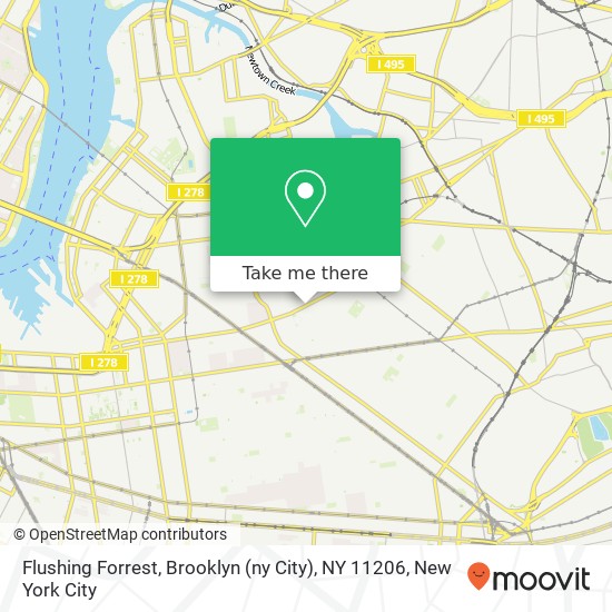 Flushing Forrest, Brooklyn (ny City), NY 11206 map