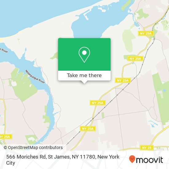 566 Moriches Rd, St James, NY 11780 map