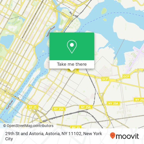 Mapa de 29th St and Astoria, Astoria, NY 11102