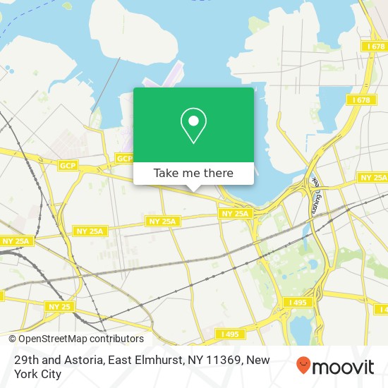 Mapa de 29th and Astoria, East Elmhurst, NY 11369