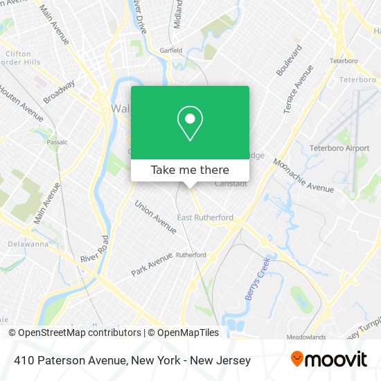 Mapa de 410 Paterson Avenue