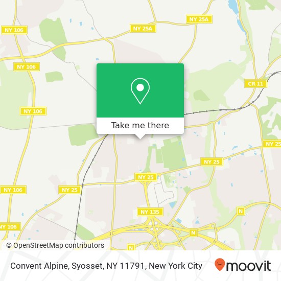 Mapa de Convent Alpine, Syosset, NY 11791