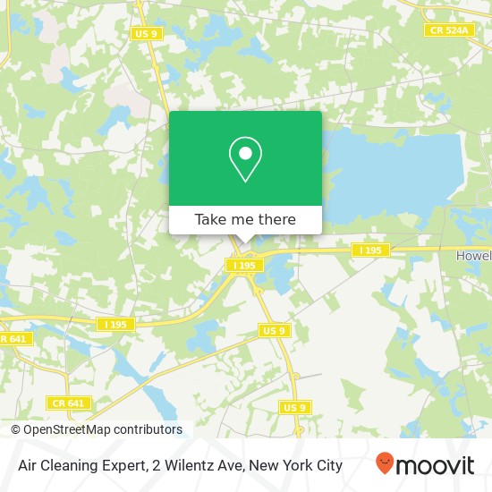 Mapa de Air Cleaning Expert, 2 Wilentz Ave