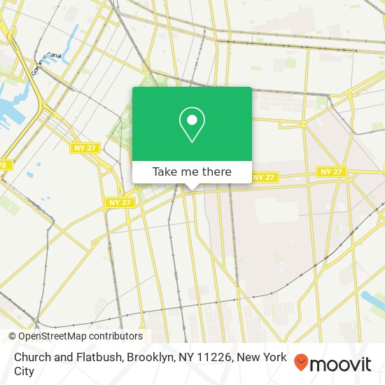 Church and Flatbush, Brooklyn, NY 11226 map