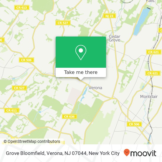 Grove Bloomfield, Verona, NJ 07044 map