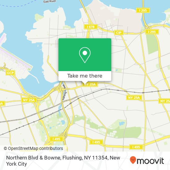 Northern Blvd & Bowne, Flushing, NY 11354 map