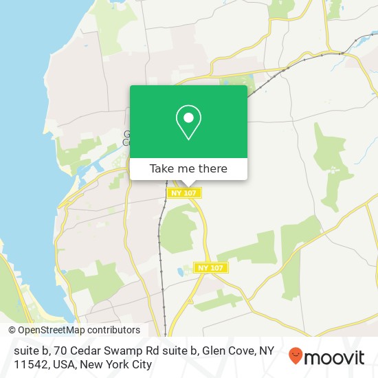 Mapa de suite b, 70 Cedar Swamp Rd suite b, Glen Cove, NY 11542, USA