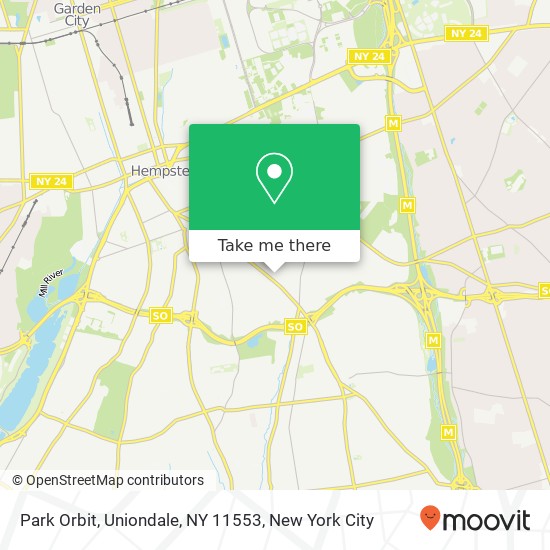 Park Orbit, Uniondale, NY 11553 map