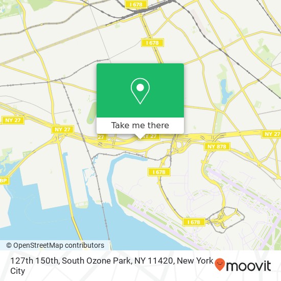 Mapa de 127th 150th, South Ozone Park, NY 11420