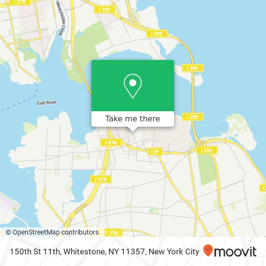 Mapa de 150th St 11th, Whitestone, NY 11357