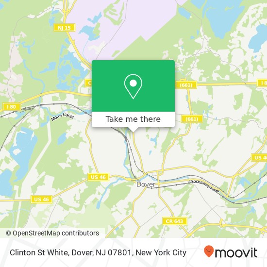 Mapa de Clinton St White, Dover, NJ 07801