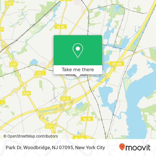 Park Dr, Woodbridge, NJ 07095 map
