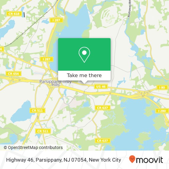 Highway 46, Parsippany, NJ 07054 map