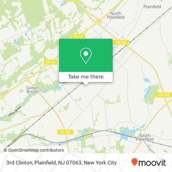 3rd Clinton, Plainfield, NJ 07063 map